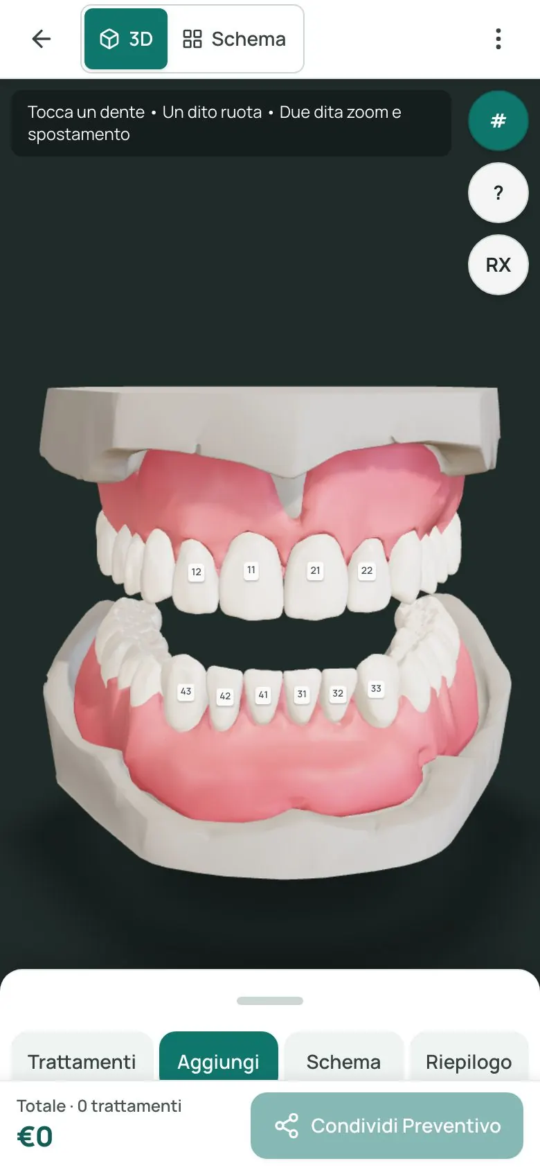 Preventivatore 3D sul telefono